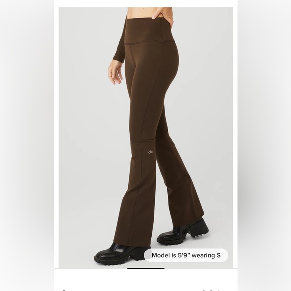 ALO Airbrush High Waist Bootcut Leggings - Picture 2 of 6